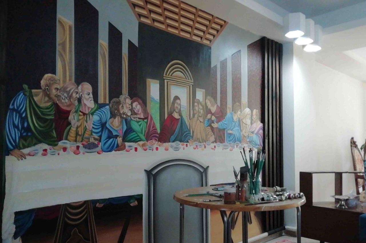 Completed mural