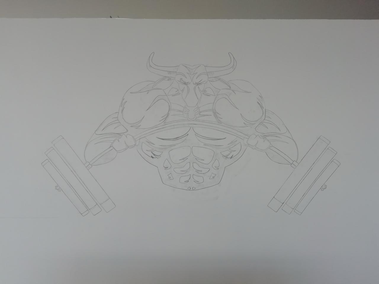 Completed mural